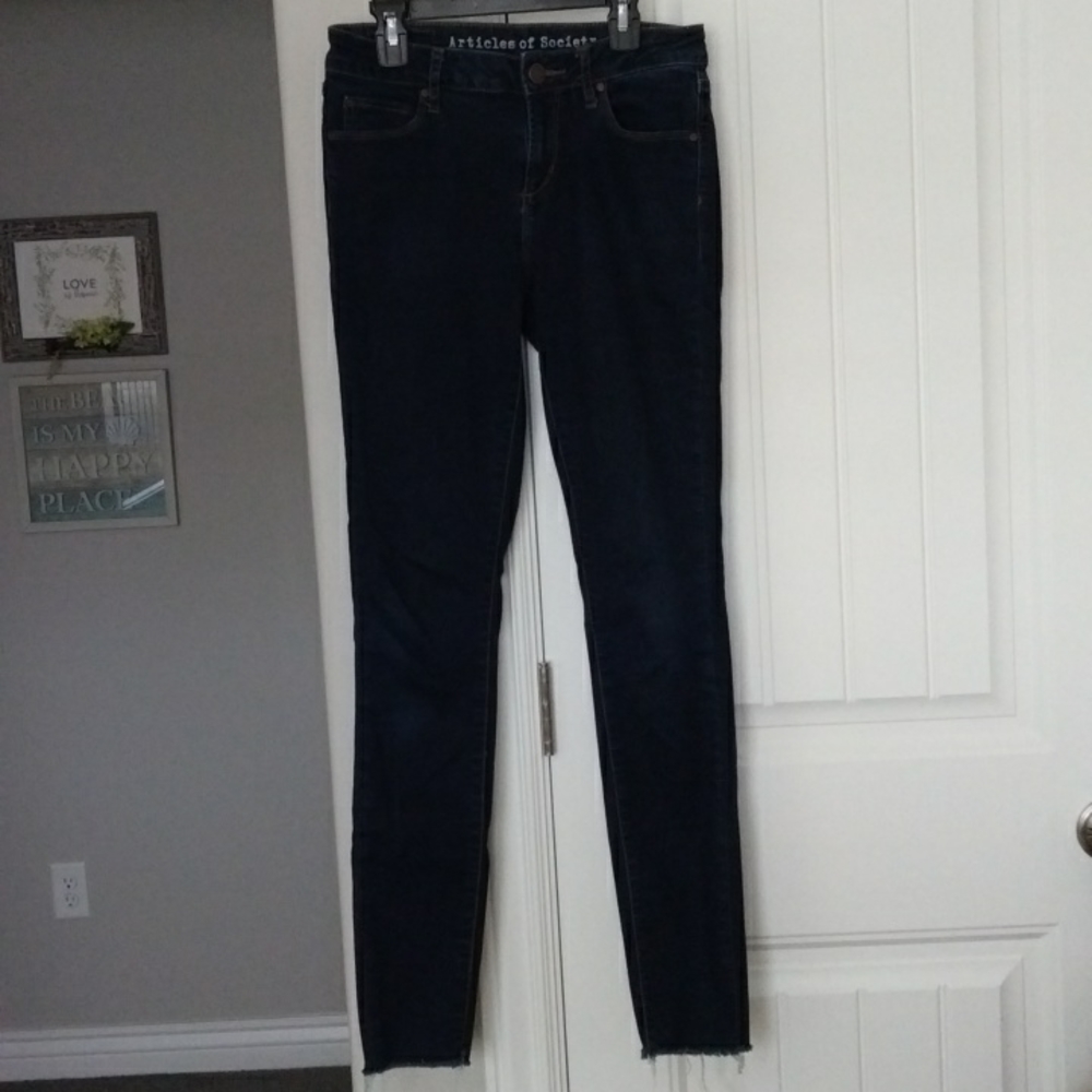 Dark Wash Skinny Denim Jeans